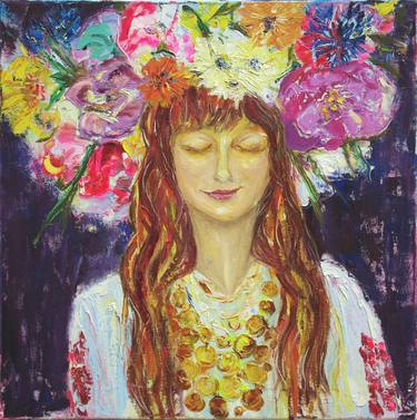 Original Portrait Painting by Natalia Voitenko