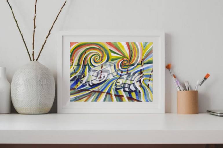 Original Expressionism Abstract Painting by Lia Amarta Ignatova