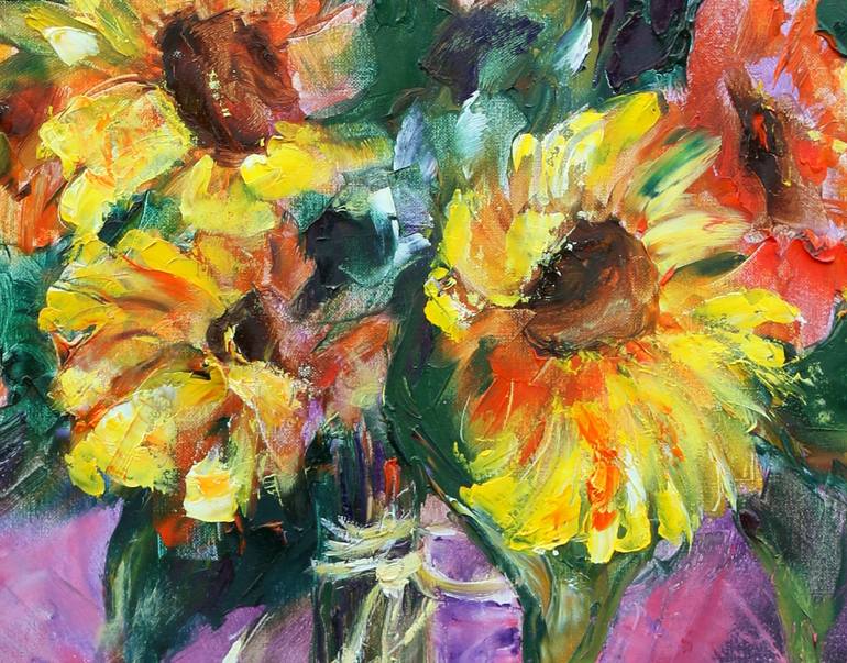 Original Expressionism Botanic Painting by Lia Amarta Ignatova