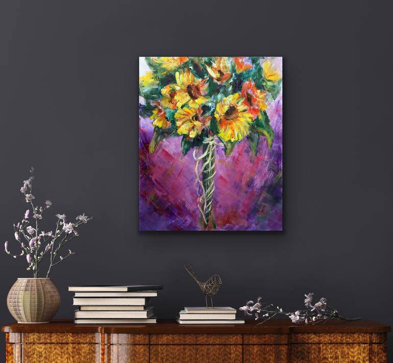 Original Expressionism Botanic Painting by Lia Amarta Ignatova