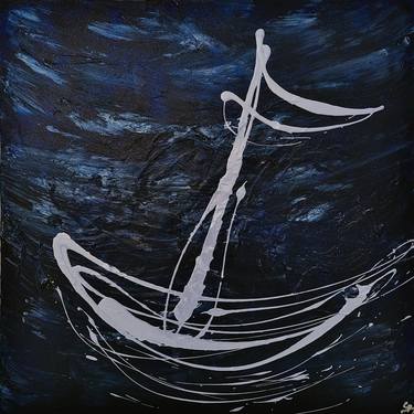 Original Conceptual Boat Paintings by SungHee Kim