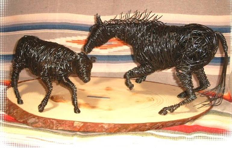 Original Conceptual Horse Sculpture by Patricia  Gibson