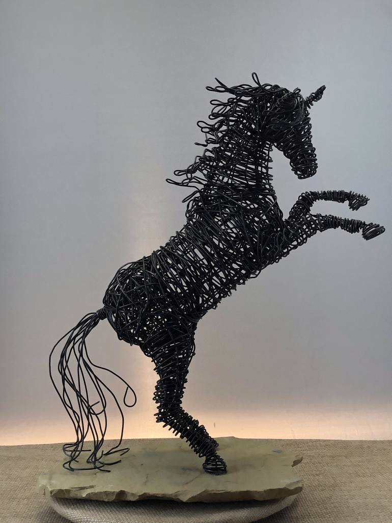 Original Conceptual Horse Sculpture by Patricia  Gibson