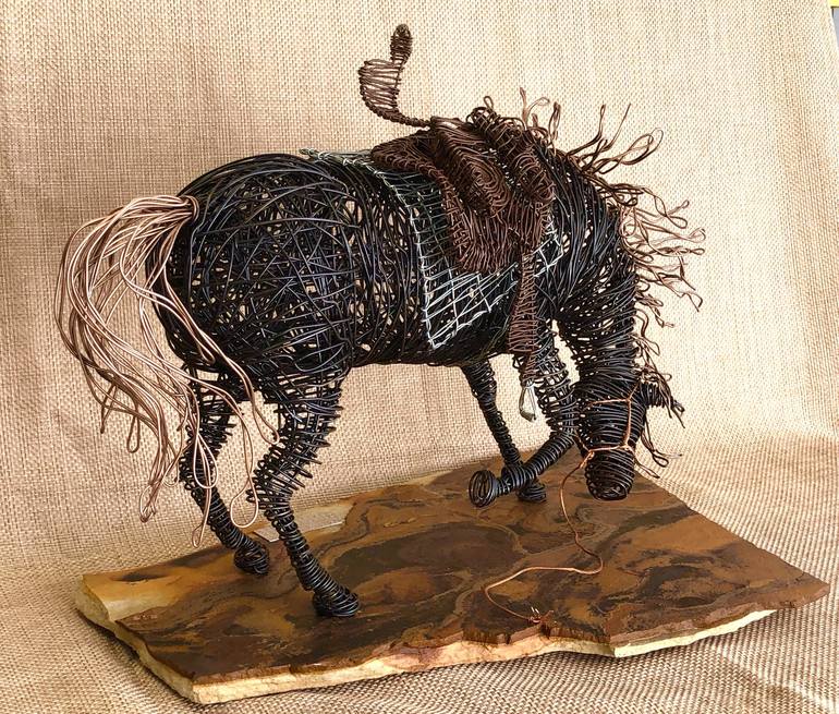 Original Horse Sculpture by Patricia  Gibson