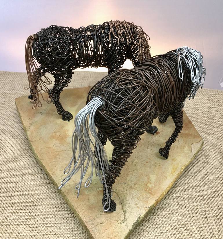 Original Horse Sculpture by Patricia  Gibson