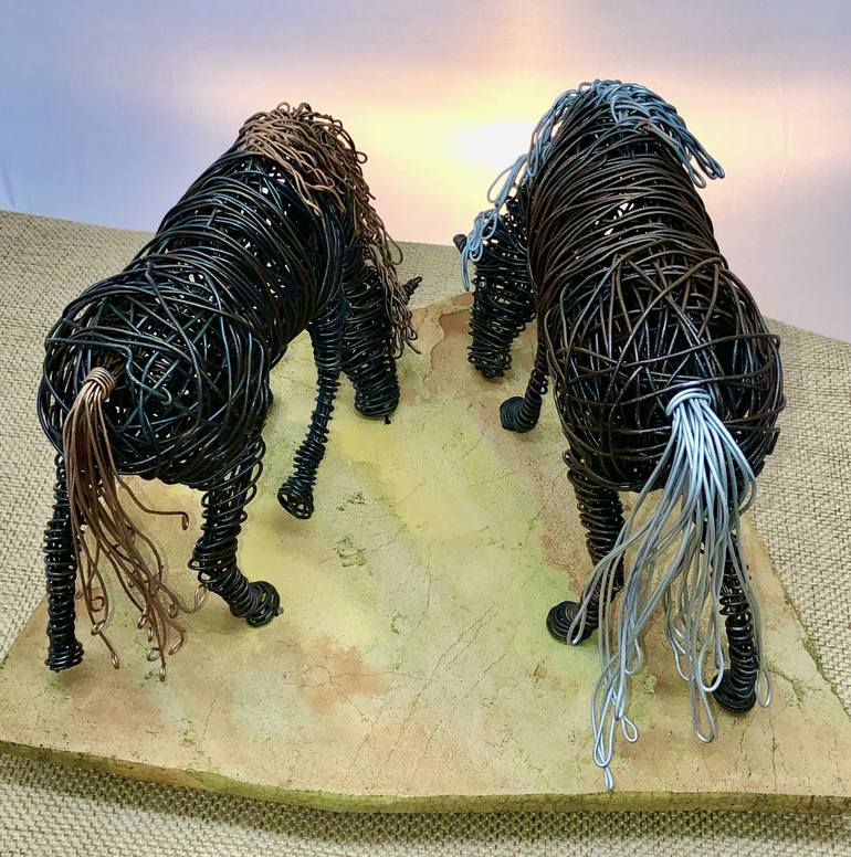 Original Horse Sculpture by Patricia  Gibson