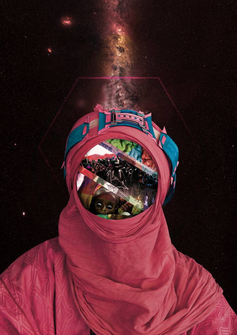 Original Surrealism Political Collage by Francisco Pez