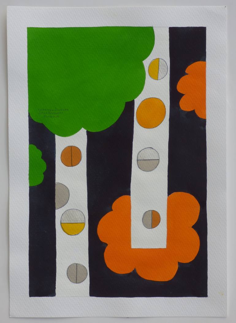 Original Minimalism Abstract Painting by Katarina Karlsson
