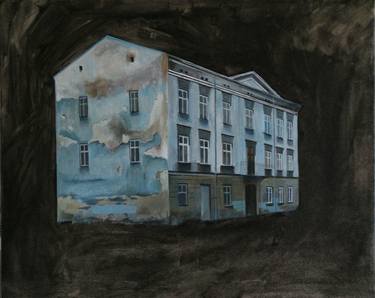 Original Modern Architecture Paintings by Stanislaw Mlyniec