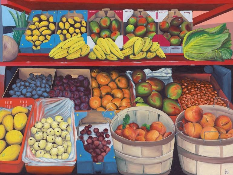 Original Food Painting by Jennifer Warren | Contemporary Art on Canvas | Something Beautiful No.1