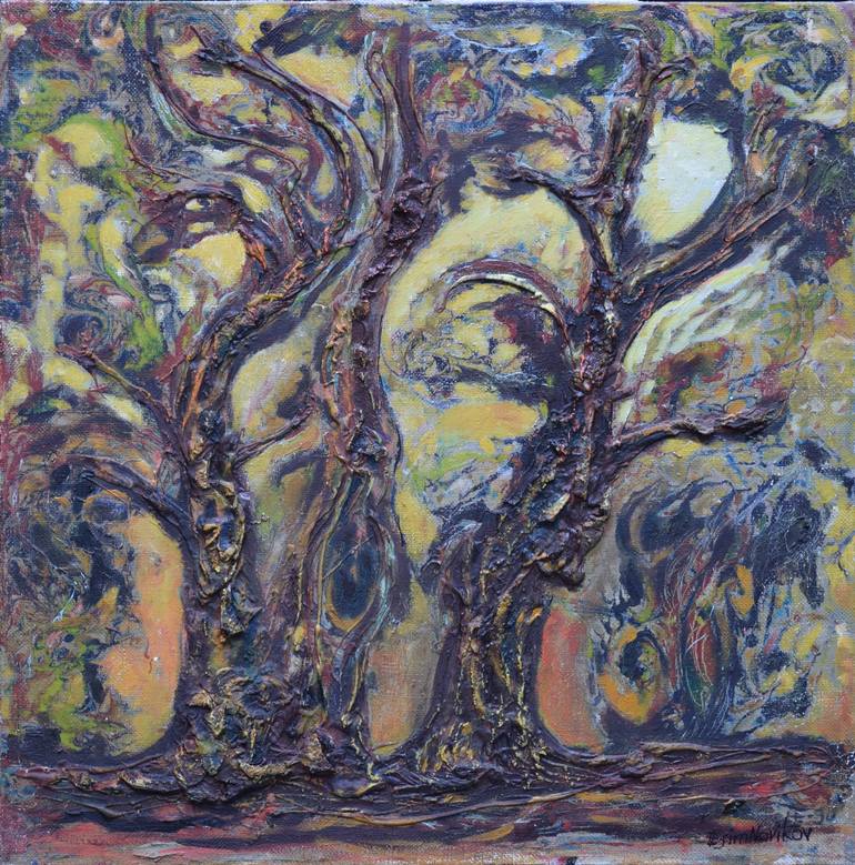 Trees Painting by Efim Novikov | Saatchi Art