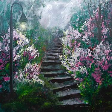 Print of Impressionism Garden Paintings by Tetiana Tytarenko