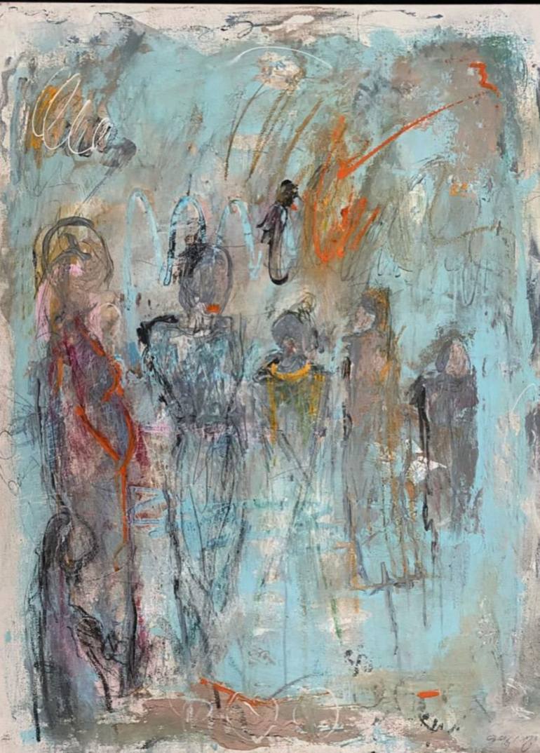 Original Figurative Abstract Painting by Gazvani art