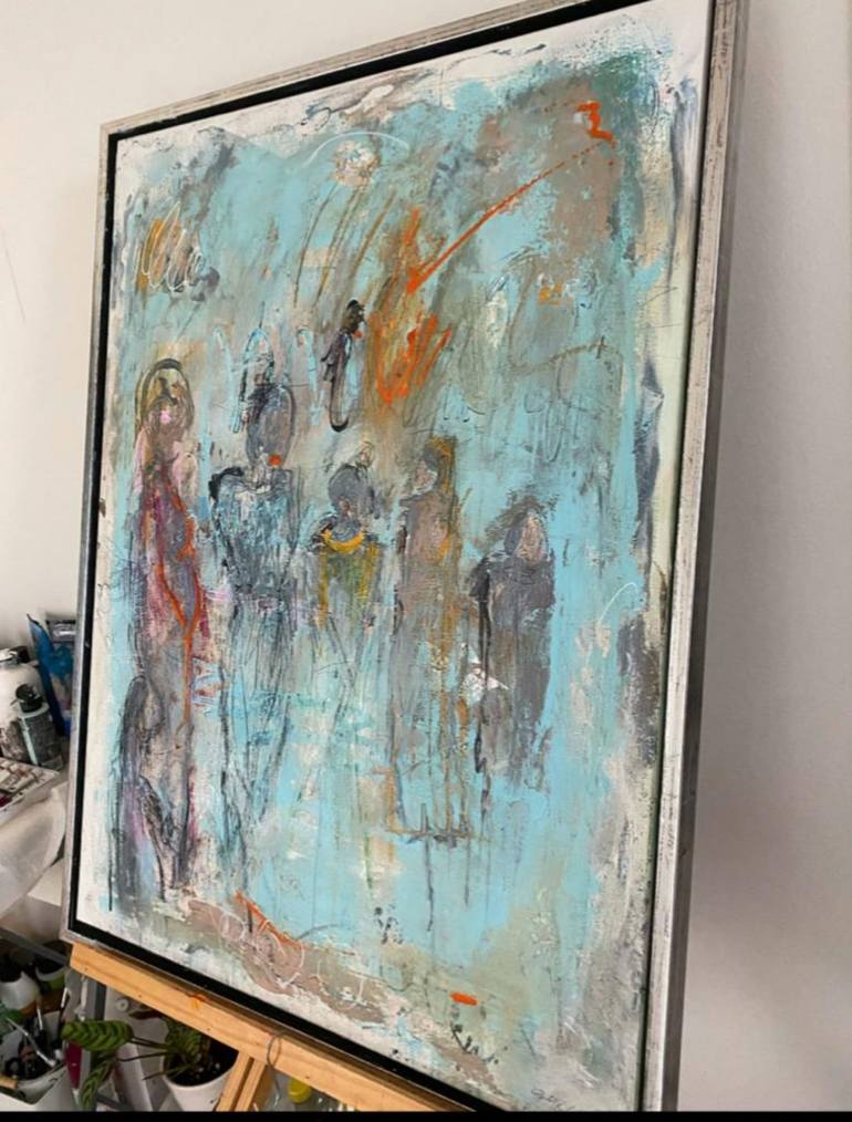 Original Figurative Abstract Painting by Gazvani art