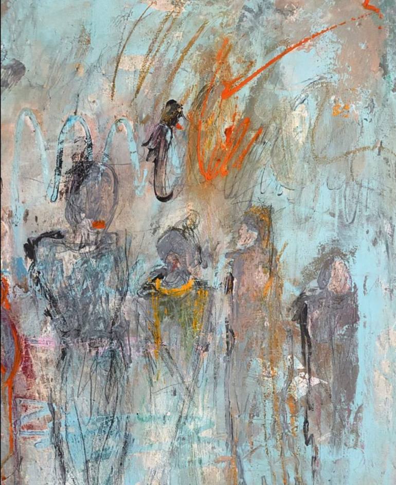 Original Figurative Abstract Painting by Gazvani art