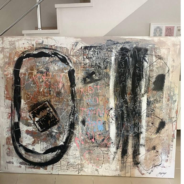 Original Abstract Expressionism Abstract Painting by Gazvani Art