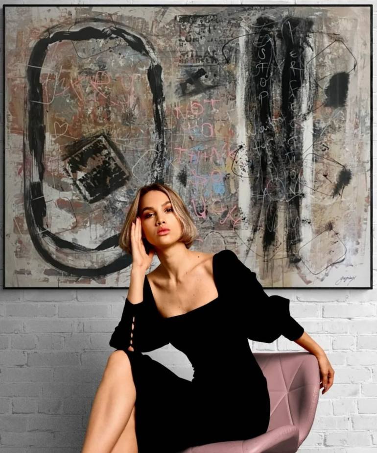 Original Abstract Expressionism Abstract Painting by Gazvani Art