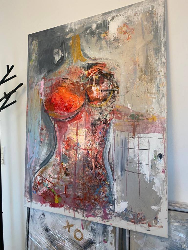 Original Figurative Abstract Painting by Gazvani art