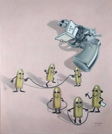 Original Surrealism Humor Paintings by Wilfredo Alicdan