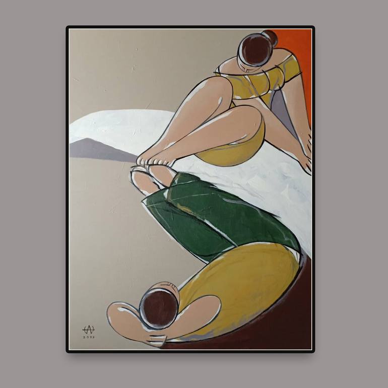 Original Figurative Love Painting by Wilfredo Alicdan