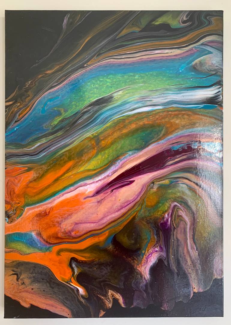 Original Modernism Abstract Painting by Linda Tonkin