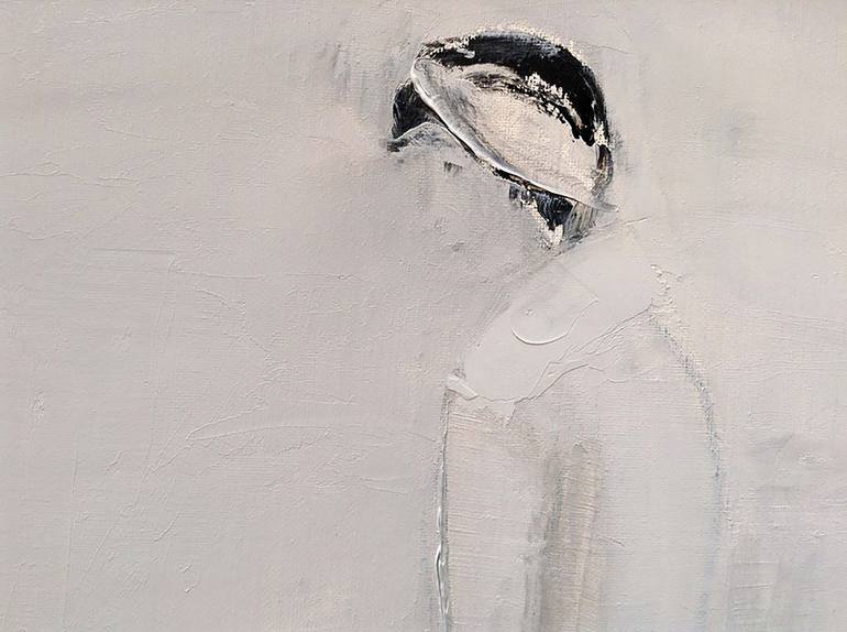 Original Minimalism Love Painting by Barbara Medori