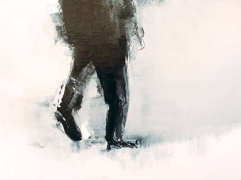 Original Minimalism Love Painting by Barbara Medori
