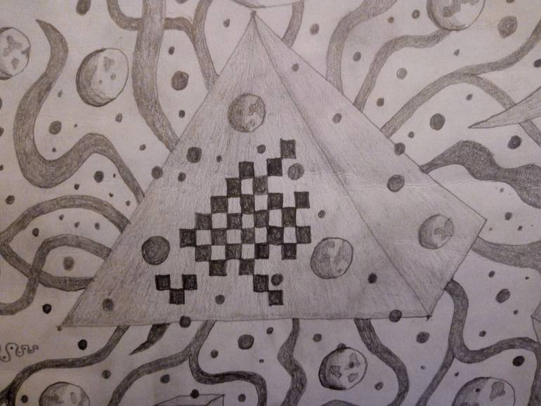 Original Abstract Expressionism Abstract Drawing by Marcin JęDrzejczak