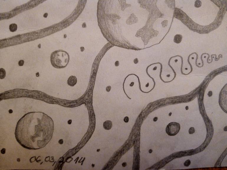 Original Abstract Expressionism Abstract Drawing by Marcin JęDrzejczak