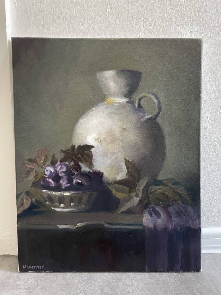 Original Romanticism Still Life Painting by Nadja Werner