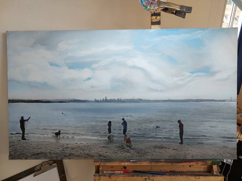 Original Realism Beach Painting by Jacob laCour