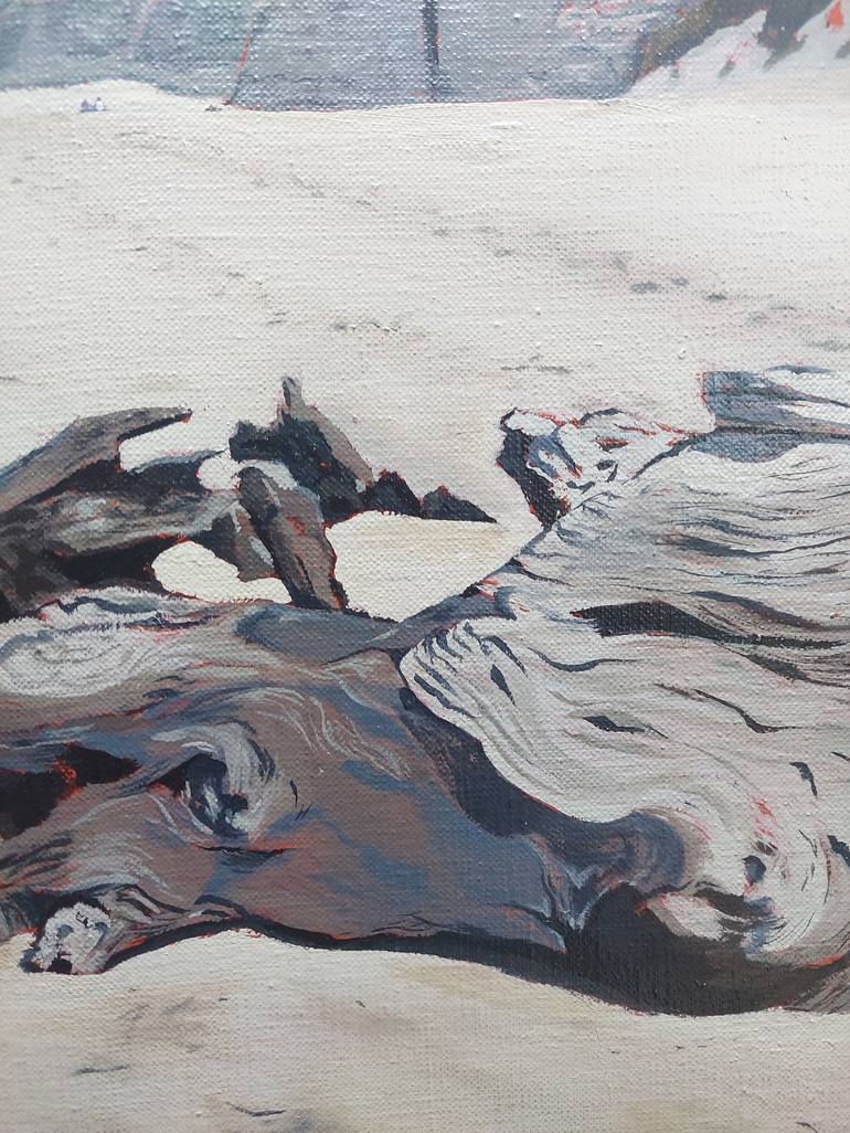 Original Beach Painting by Jacob laCour