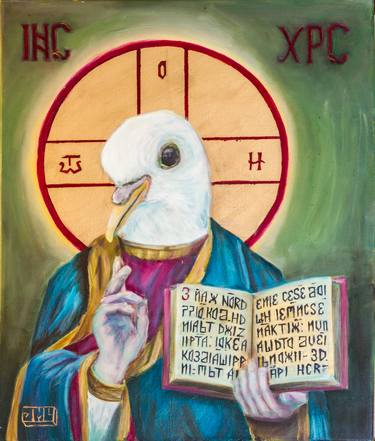 Clergy Host | Classic Renaissance Bird Painting thumb