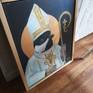 The series was to express the absurdity of iconography in modern religions and their influence on art. Heavy Catholic influences from my childhood are evident as well as the connection to oil paintings that are common with Iconography from Byzantine and Orthodox Christian traditions.