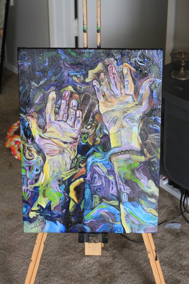 Original Fine Art Abstract Painting by Jacob Lacour