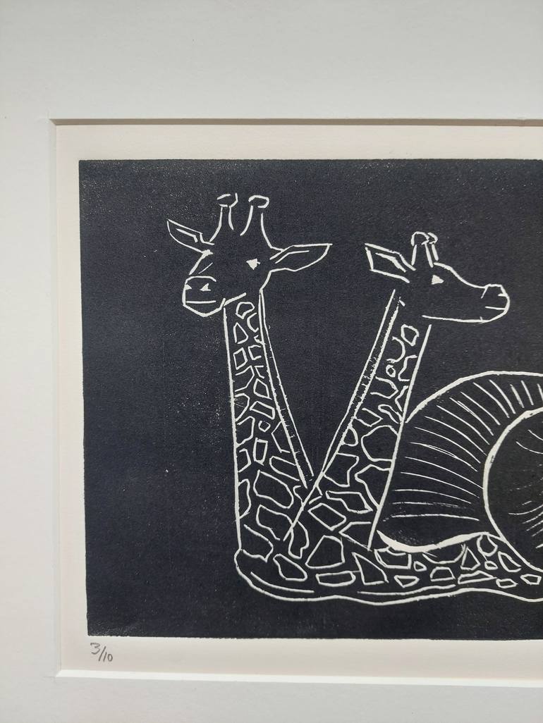 Original Abstract Animal Printmaking by Jacob laCour