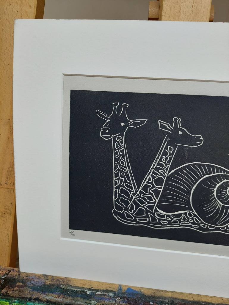 Original Abstract Animal Printmaking by Jacob laCour