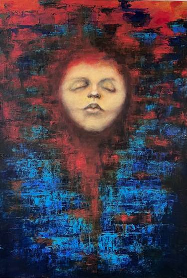 Melancholy Large Original Acrylic Painting on Canvas Wall art thumb