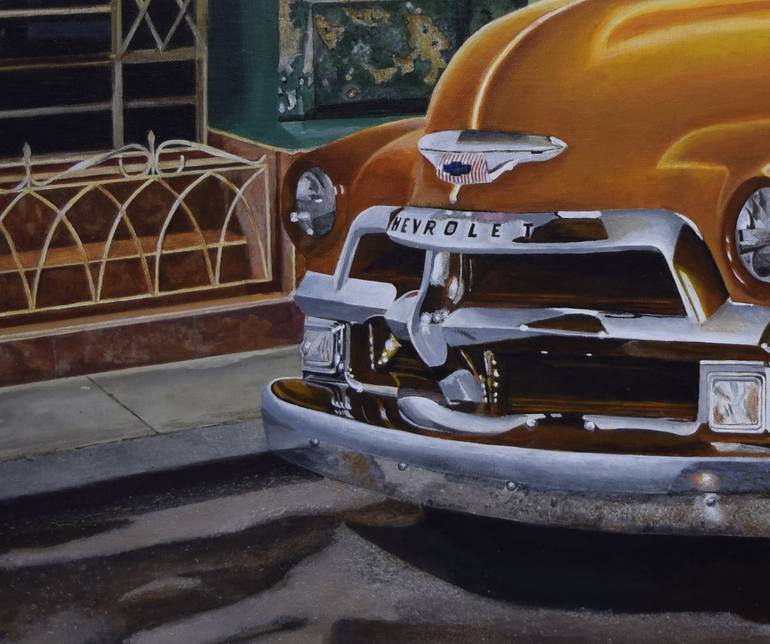Original Fine Art Car Painting by Fred Hanson