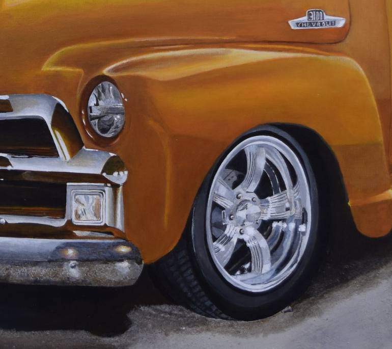 Original Car Painting by Fred Hanson