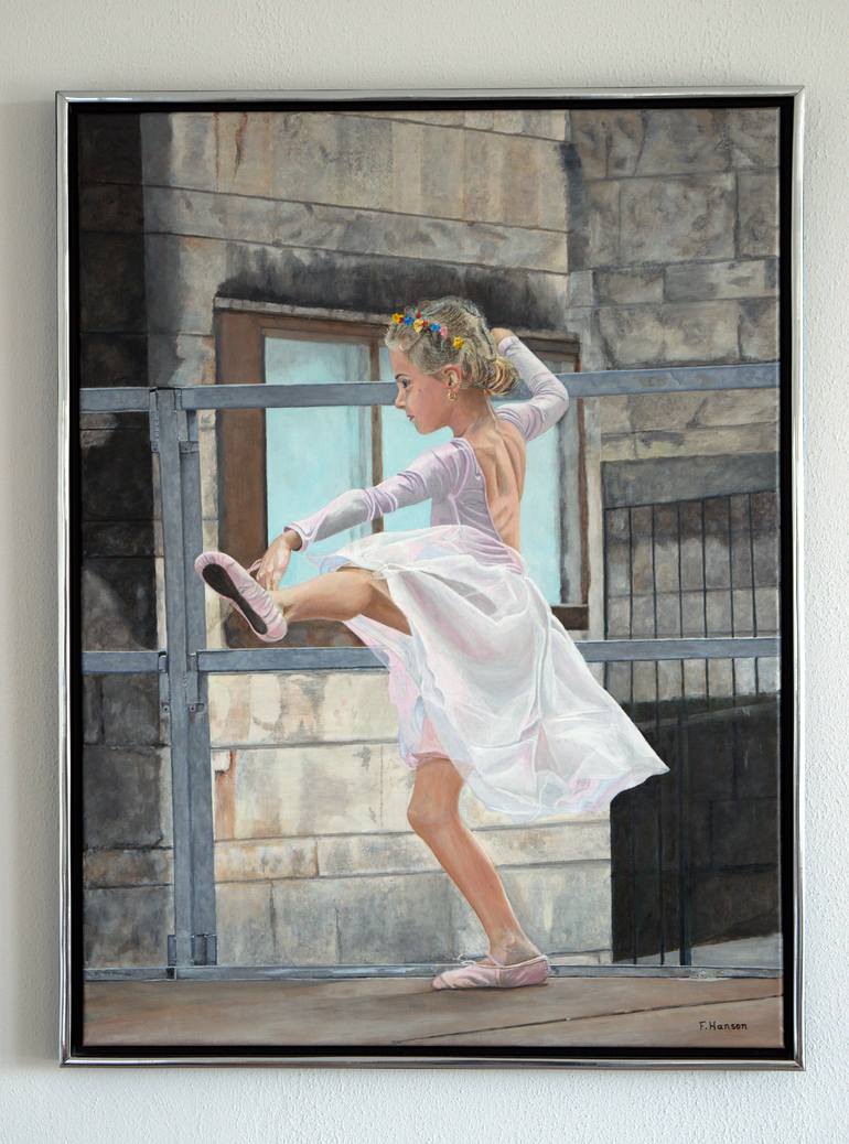 Original Figurative Children Painting by Fred Hanson