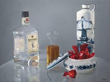 Original Fine Art Still Life Paintings by Fred Hanson