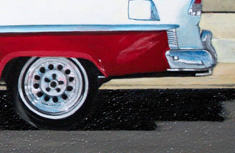 Original Figurative Automobile Painting by Fred Hanson