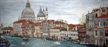 Print of Figurative Cities Paintings by Fred Hanson