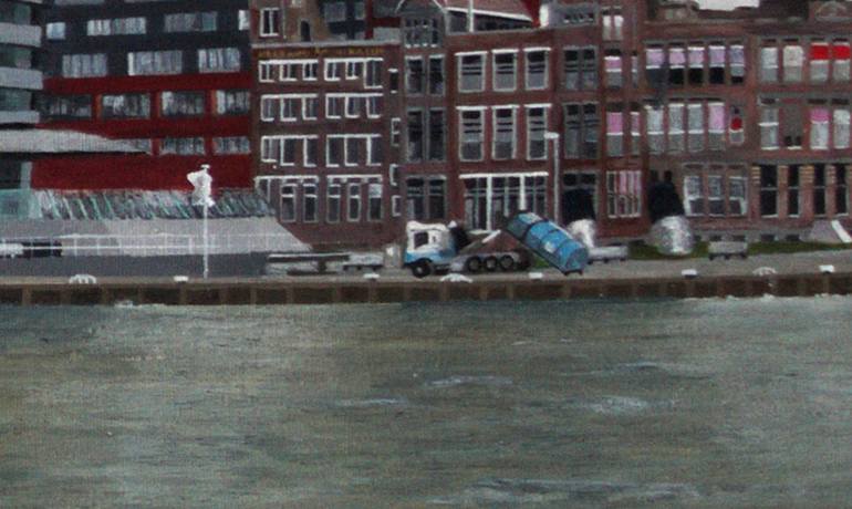 Original Figurative Cities Painting by Fred Hanson