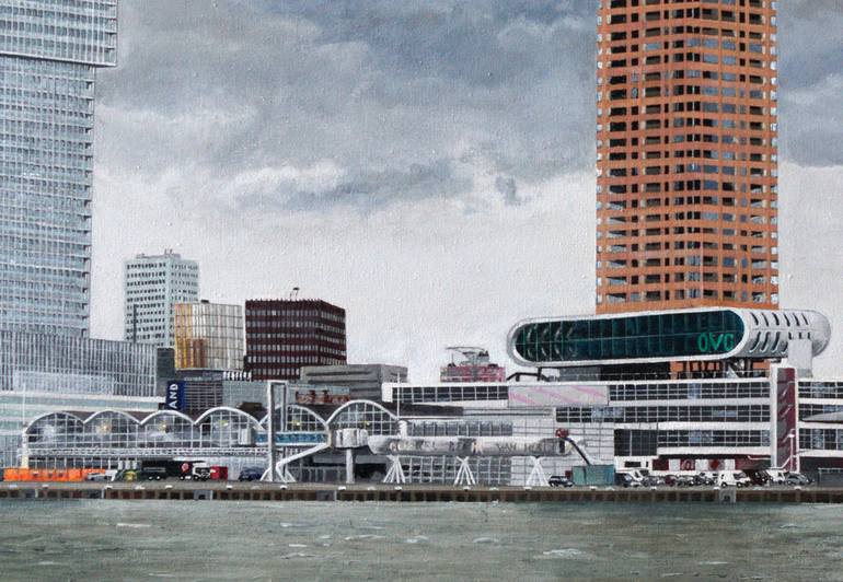 Original Fine Art Cities Painting by Fred Hanson