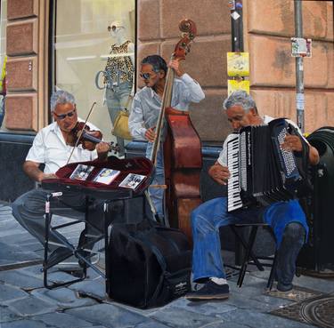 Print of Figurative Music Paintings by Fred Hanson