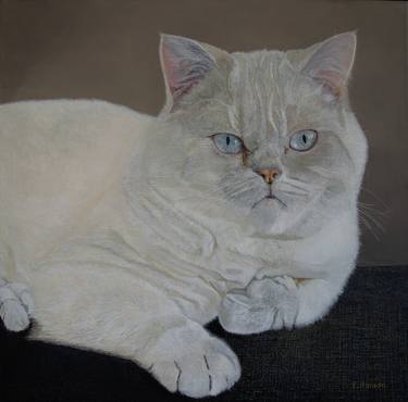 Print of Figurative Cats Paintings by Fred Hanson