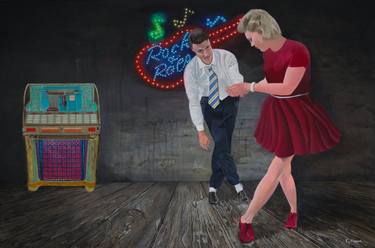 Original Figurative Music Paintings by Fred Hanson