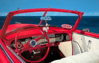Print of Fine Art Car Paintings by Fred Hanson